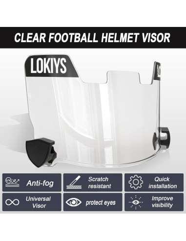 Visera de Fútbol LOKIYS JPK-01 UV y Antiempañante