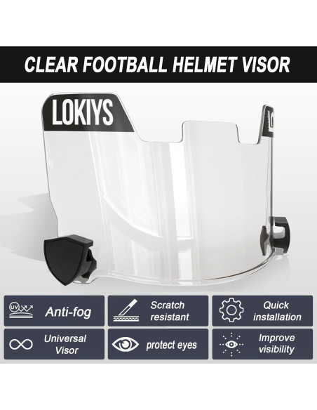 Visera de Fútbol LOKIYS JPK-01 UV y Antiempañante Visera de Fútbol LOKIYS JPK-01 UV y Antiempañante