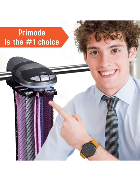 Soporte de Corbatas Motorizado Primode - Organizador 50 Corbatas Soporte de Corbatas Motorizado Primode - Organizador 50 Corbatas