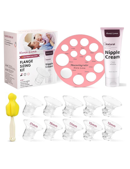 Kit de Bridas para Extractores de Leche Nursi Luna 10PCS 13-21mm Kit de Bridas para Extractores de Leche Nursi Luna 10PCS 13-21mm