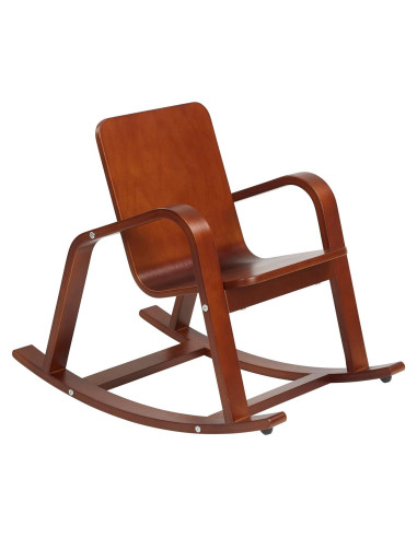 Silla Mecedora Infantil ECR4Kids Nogal Oscuro 43.2x67.9 cm