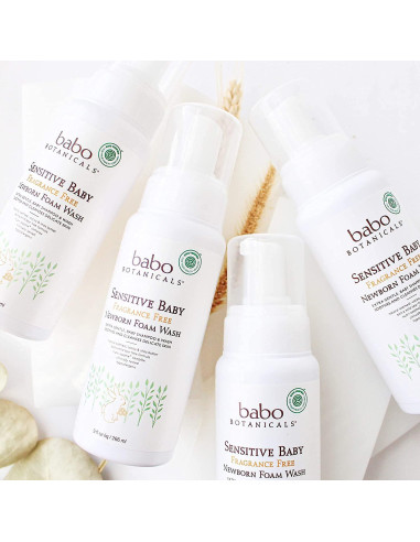 Jabón Espumoso para Bebés Babo Botanicals Sin Fragancia 325g