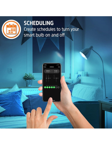 Bombilla LED Smart Energizer Connect RGB y Blanca - Paquete de 4