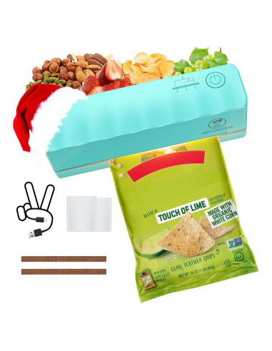 Mini Sello Térmico Bedee FKJ-DEALL Verde 5 Niveles Ajustables