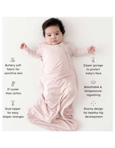Saco de Sueño Unisex Kyte Baby Mediano Rayón Bambú 0.5 Tog Rubor Saco de Sueño Unisex Kyte Baby Mediano Rayón Bambú 0.5 Tog Rubor