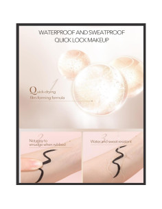 Lápiz Delineador de Ojos Gel Negro Mate LYSdefeu 1 Pcs 2