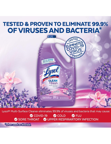 Limpiador Multi-Superficie Lysol 4L Lavanda Desinfectante