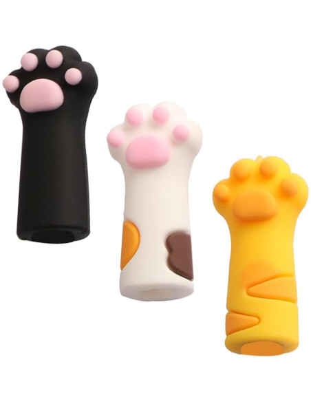 Manga Protectora para Tijeras VOSAREA 3pcs Silicona Gato Manga Protectora para Tijeras VOSAREA 3pcs Silicona Gato