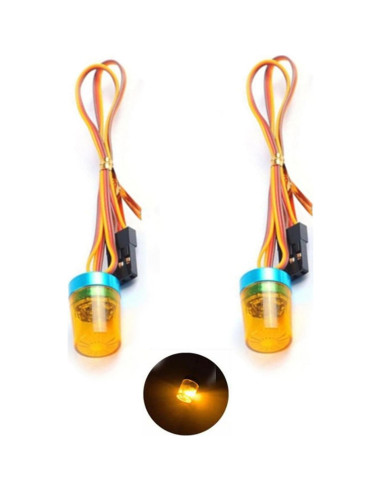 Luz Flash LED Rotativa 360 Chanmoo para Coche RC 1:10 2Pcs