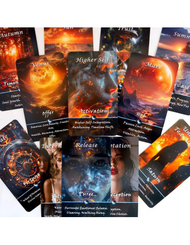 Baraja de Cartas Oráculo Yin Yang Pailing - 68 Cartas Espirituales
