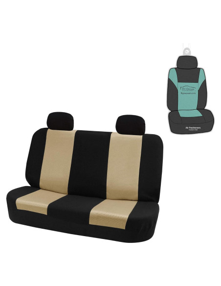 Funda de Asiento Trasero Universal FH Group Beige - Protector para Coche Funda de Asiento Trasero Universal FH Group Beige - Protector para Coche