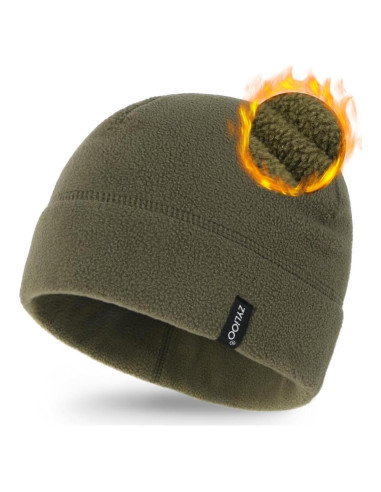 Gorro de Esqueleto Zylioo Forro Polar Talla M-2XL Verde Ejercito
