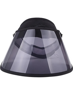 Visera de sol ajustable para mujeres con escudo facial UPF 50+ 2