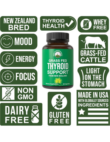 Suplemento de Tiroides Crudo Peak Performance 40g - Energía y Metabolismo