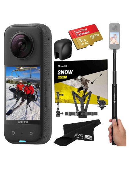 Cámara de Acción 360 Insta360 X3 5.7K HDR con Accesorios Cámara de Acción 360 Insta360 X3 5.7K HDR con Accesorios