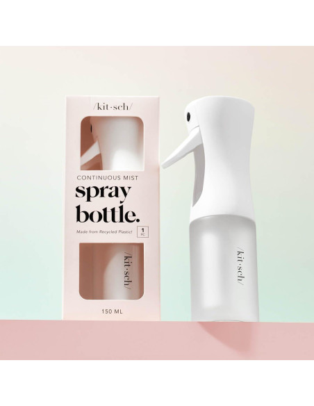 Botella Spray Continuo Kitsch 150ml - Atomizador Ecológico Blanco Botella Spray Continuo Kitsch 150ml - Atomizador Ecológico Blanco