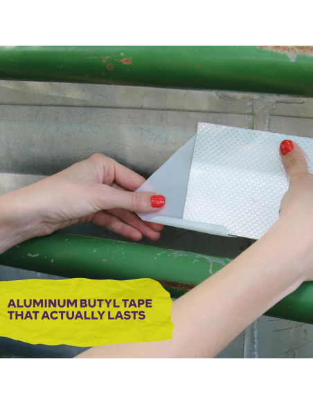 Cinta de Butilo de Aluminio ATack 10 cm x 4.88 m Impermeable Cinta de Butilo de Aluminio ATack 10 cm x 4.88 m Impermeable