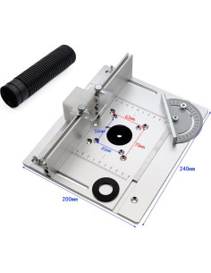 Placa de Inserción para Mesa de Router Crystalberry 24x20cm 2