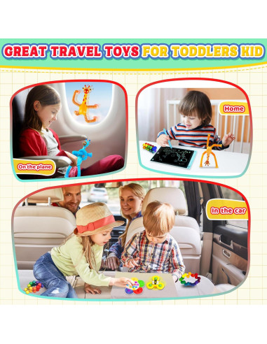 Juguetes sensoriales de viaje CHESLICR 6PC para niños 3-8 años