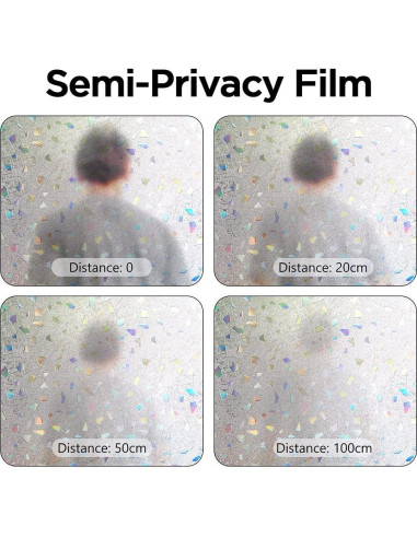 Película de Privacidad NINETREX 44.5x200 cm Vinilo 3D Grava