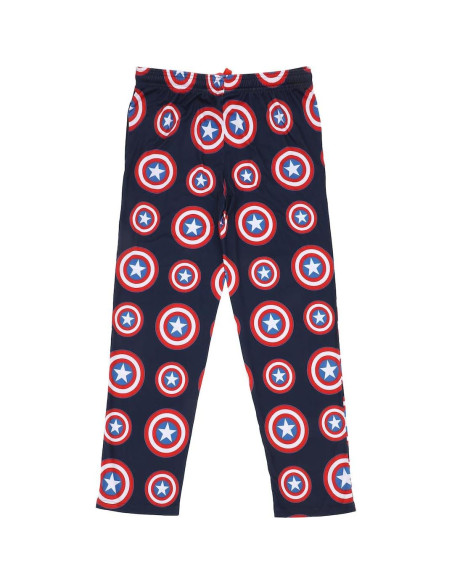 Pantalones de dormir hombres Capitán América azul marino M Pantalones de dormir hombres Capitán América azul marino M