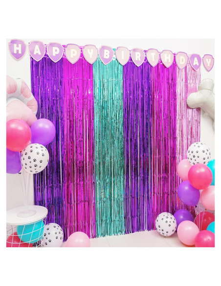 Decoraciones de Cumpleaños Patruya de Cachorros Rosa - 2 Paquetes Decoraciones de Cumpleaños Patruya de Cachorros Rosa - 2 Paquetes