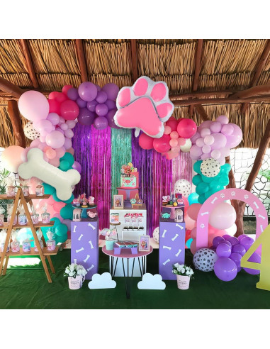 Decoraciones de Cumpleaños Patruya de Cachorros Rosa - 2 Paquetes