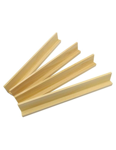 Juego de bandejas de dominó de madera Yuanhe, set de 4