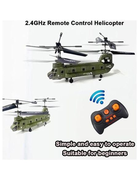 Helicóptero RC Dodoore S026H Militar con Mantenimiento de Altitud Helicóptero RC Dodoore S026H Militar con Mantenimiento de Altitud
