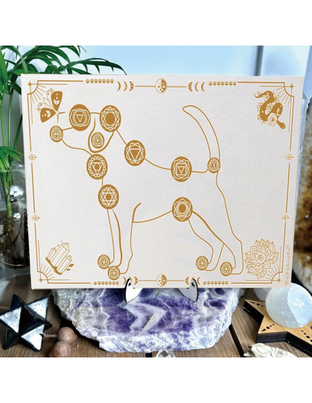 Tablero de Sanación de Chakras para Perros PapaLegba 20x30cm Tablero de Sanación de Chakras para Perros PapaLegba 20x30cm