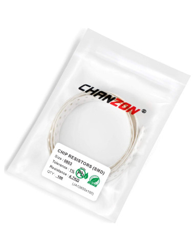 Resistores SMD 0603 Chanzon 4.7K ohm 100 Piezas 1% Tolerancia