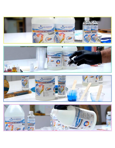 Kit de Resina Epóxica Clara 3.78L ARCMARIN Sin Burbujas