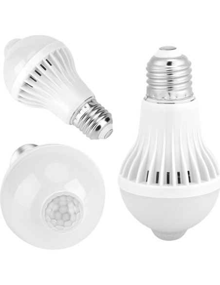 Bombilla LED E27 con Sensor de Movimiento Infrarrojo 7W Bombilla LED E27 con Sensor de Movimiento Infrarrojo 7W