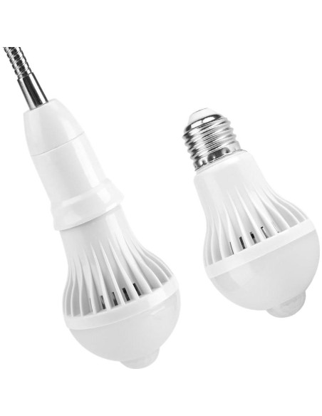 Bombilla LED E27 con Sensor de Movimiento Infrarrojo 7W Bombilla LED E27 con Sensor de Movimiento Infrarrojo 7W