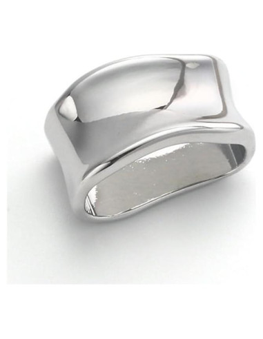 Anillo Broche de Bufanda Dainty Plata para Mujeres - Accesorio Minimalista