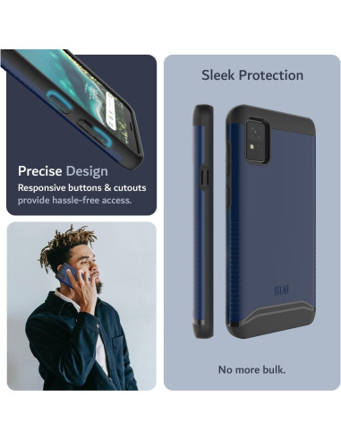 Funda TUDIA DualShield para ZTE Avid 589 - Azul Índigo