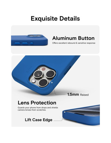 Funda protectora MOFT para iPhone 15 Pro Max Zafiro