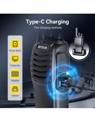 Walkie Talkies Retevis H-777 Portátiles 5 Pack FRS 1000mAh