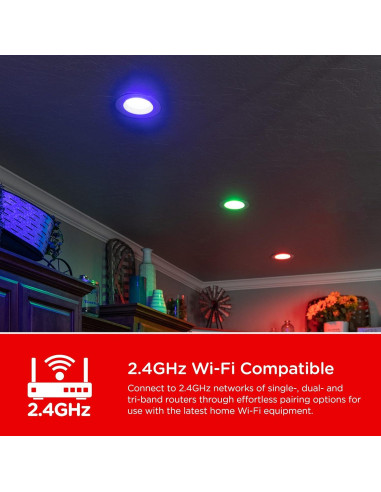 Bombilla LED Inteligente Wi-Fi UltraPro BR30 4 Unidades RGB