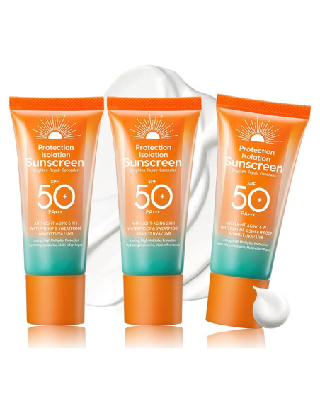 Crema Hidratante Solar LingHaoLH SPF 50+ 49.87 g Viaje Crema Hidratante Solar LingHaoLH SPF 50+ 49.87 g Viaje