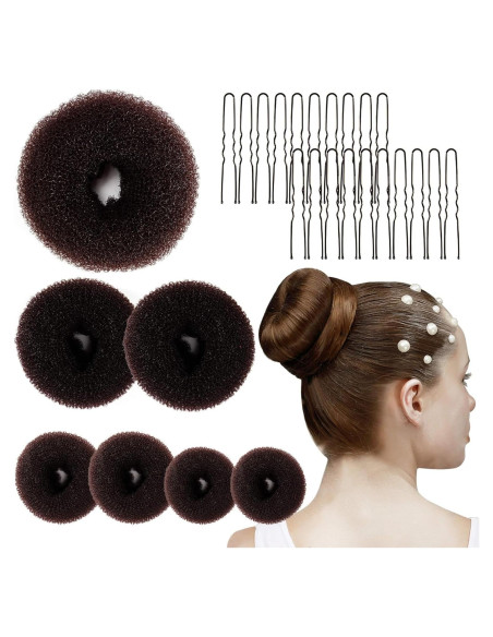 Kit de Fabricación de Moños MAQIHAN - 7 Piezas con Clips Kit de Fabricación de Moños MAQIHAN - 7 Piezas con Clips