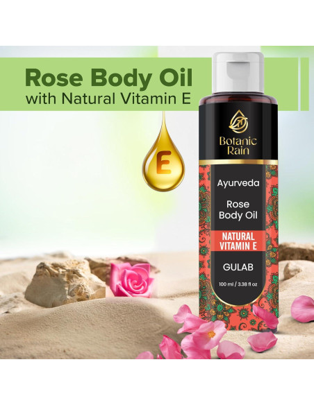 Aceite Corporal de Rosa Sanjivan 100 ml - Hidratante Orgánico Aceite Corporal de Rosa Sanjivan 100 ml - Hidratante Orgánico