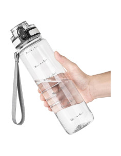 Botella de Agua Motivacional OLDLEY 0.91L Transparente