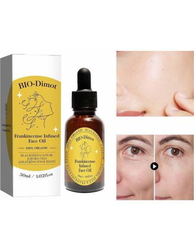 Aceite Facial Antienvejecimiento GHTPJ 30 ml con Incienso y Jojoba