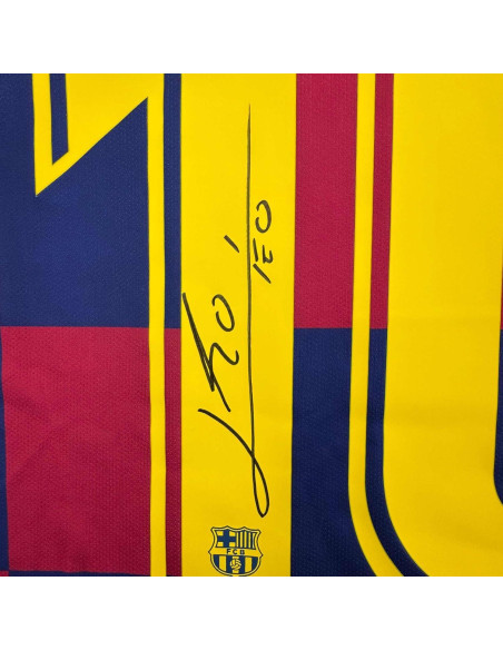 Camiseta de fútbol autografiada Lionel Messi FC Barcelona Camiseta de fútbol autografiada Lionel Messi FC Barcelona