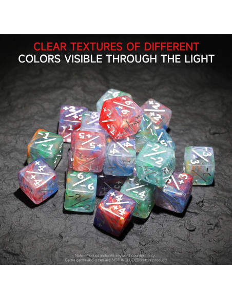 Dados Contadores MTG SIXPOINTS 50 Pcs Acrílico Transparente Dados Contadores MTG SIXPOINTS 50 Pcs Acrílico Transparente