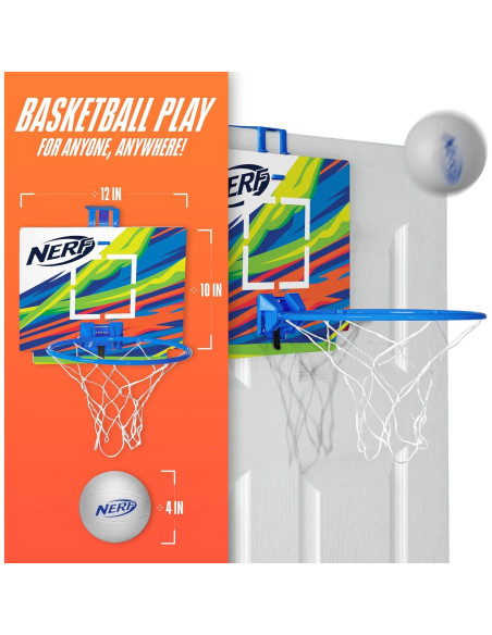 Aro de Baloncesto Mini Nerf Nerfoop - Juego Interior Azul Aro de Baloncesto Mini Nerf Nerfoop - Juego Interior Azul
