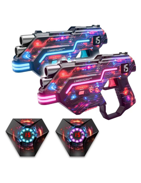 Conjunto Laser Tag CyberNeo con Chaleco LED y Barril Dinámico Conjunto Laser Tag CyberNeo con Chaleco LED y Barril Dinámico