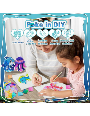 Kit de Manualidades Oceánicas JRD&BS WINL para Niños 4-9 Años