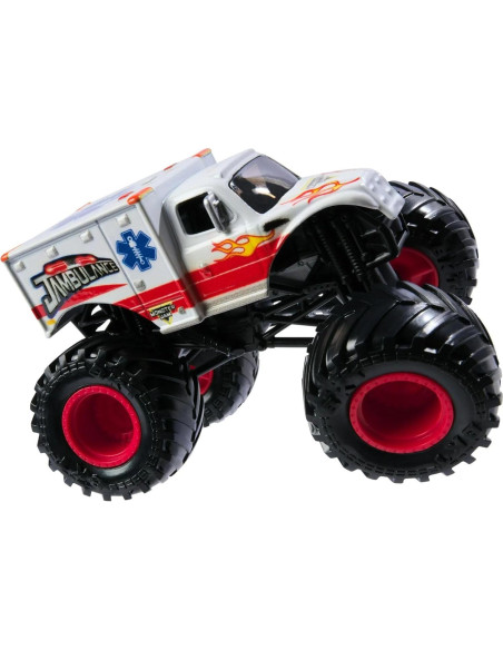 Camión Monstruo Die-Cast Jambulance Monster Jam 1:64 Camión Monstruo Die-Cast Jambulance Monster Jam 1:64